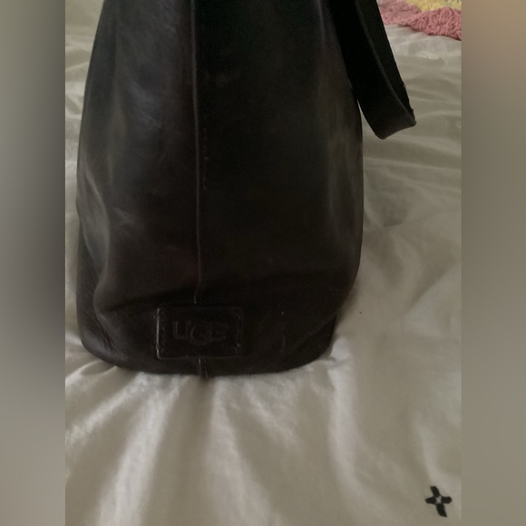 UGG Brown Leather Tote Bag - Picture 4 of 10